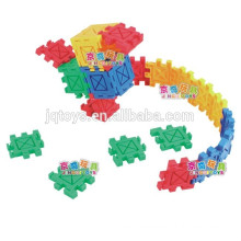 2015 kids plastic puzzle brick block toy
